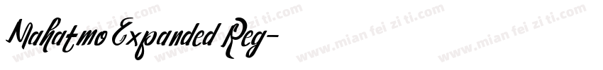 Mahatmo Expanded Reg字体转换